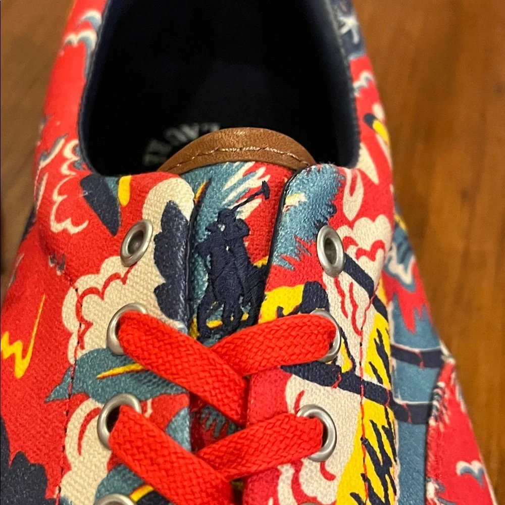 Polo Ralph Lauren Thorton III Shoes Sneakers Aloha Hawaii Surf new Mens Size 12